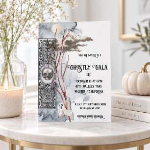 Invitation Fête Halloween élégante et gothique