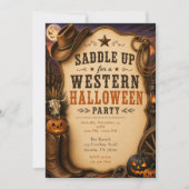Invitation Fête Halloween occidentale (Devant)