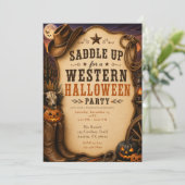 Invitation Fête Halloween occidentale (Debout devant)