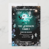 Invitation Fête Halloween personnalisée Fantômes Éffrayants e (Devant)