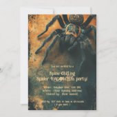 Invitation 🕷️ Fête HALLOWEEN Spider Chilling (Devant)