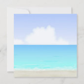 Invitation Fête Hawaïenne Tropicale Luau Bébé Shower (Dos)