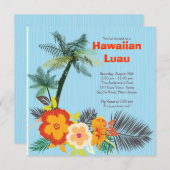 Invitation Fête Hawaiian Luau (Devant / Derrière)