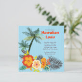 Invitation Fête Hawaiian Luau (Debout devant)