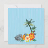 Invitation Fête Hawaiian Luau (Dos)