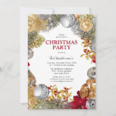 Invitation Fête hivernale de Noël festive (Devant)