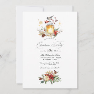 Invitation Fête hivernale merveilleuse Soirée de Noël