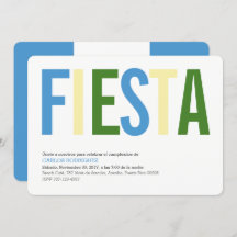 Fête :Invitations: Guatemala : Drapeau guatémaltèq