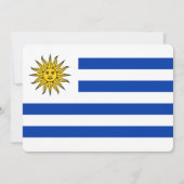 Invitation Fête :Invitations: Uruguay : Drapeau uruguayen (Dos)