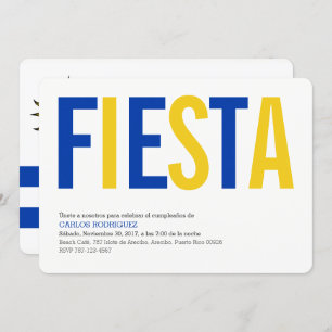 Invitation Fête :Invitations: Uruguay : Drapeau uruguayen