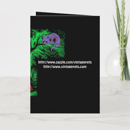 Invitation Fête Invite : "Cheshire Cat" (Dos)