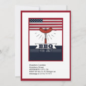 Invitation fête jardin du 4 juillet (Dos)