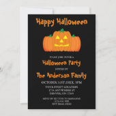 Invitation Fête joyeuse d'Halloween (Devant)