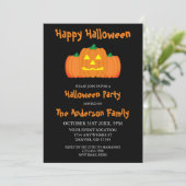 Invitation Fête joyeuse d'Halloween (Debout devant)