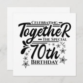 Invitation fête le 70e anniversaire (Devant / Derrière)