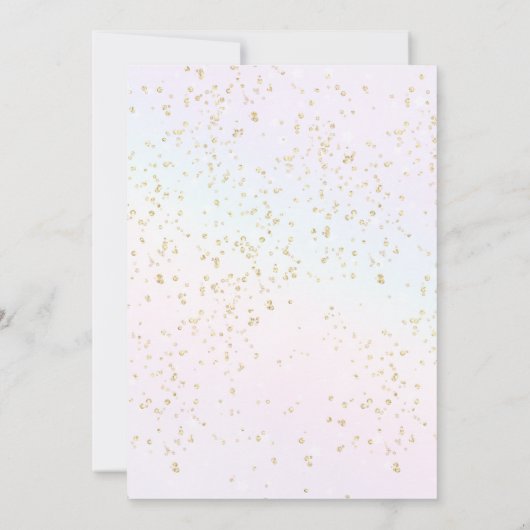 Invitation Fête Licorne (Dos)