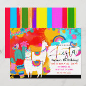 Invitation Fête Llama Cinco De Mayo Fête d'anniversaire (Devant / Derrière)