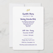 Invitation Fête Mariage Elopement Mariée À Zante (Dos)