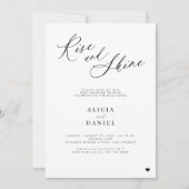 Invitation Fête mariage pour le brunch d'adieu (Devant)