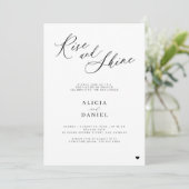 Invitation Fête mariage pour le brunch d'adieu (Debout devant)