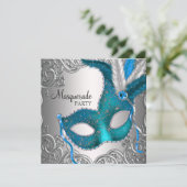 Invitation Fête masquée et événement (Debout devant)
