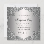 Invitation Fête masquée et événement (Dos)