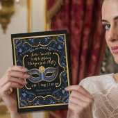 Invitation Fête Masquerade masqué anniversaire boule masqué l