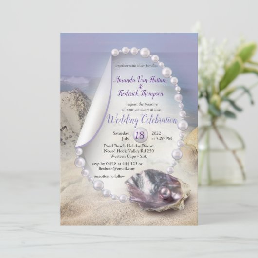 Invitation Fête Mère de Pearls Beach (Debout devant)
