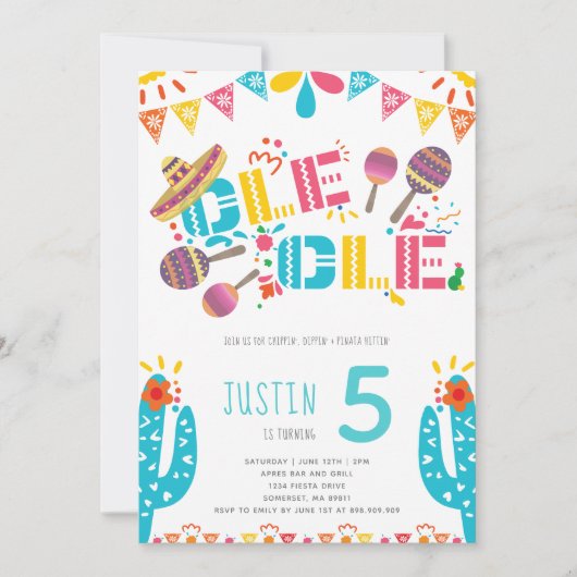 Invitation Fête mexicaine (Devant)