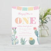 Invitation Fête mexicaine 1er anniversaire fête de fille (Debout devant)