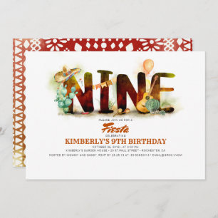 Invitation Fête mexicaine 9ème anniversaire