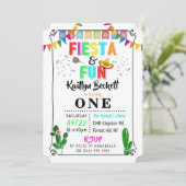 Invitation Fête mexicaine & Amusement 1er anniversaire Invita (Debout devant)