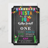 Invitation Fête mexicaine & Amusement 1er anniversaire Invita (Devant)