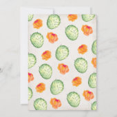 Invitation Fête mexicaine Aquarelle de fête d'anniversaire Ca (Dos)