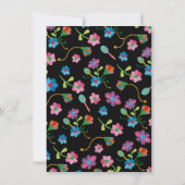 Invitation Fête mexicaine avec broderie (Dos)