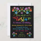 Invitation Fête mexicaine avec broderie (Devant)