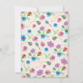 Invitation Fête mexicaine avec broderie (Dos)