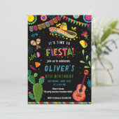 Invitation Fête mexicaine colorée (Debout devant)