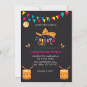 Invitation Fête mexicaine colorée (Devant)