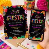 Invitation Fête Mexicaine Colorée Anniversaire