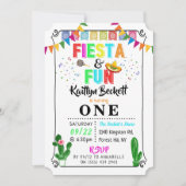 Invitation Fête mexicaine colorée et amusante pour un 1er ann (Devant)