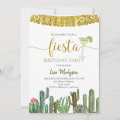 Invitation Fête mexicaine de Cactus (Devant)