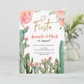 Invitation Fête mexicaine de Cactus (Debout devant)