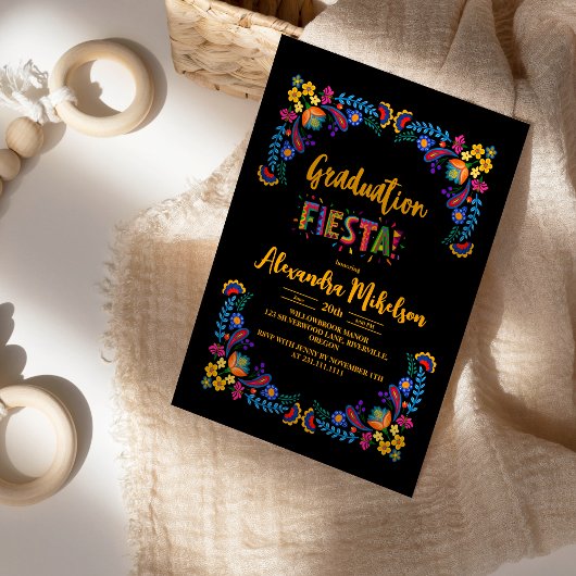 Invitation Fête mexicaine de Fiesta Graduation