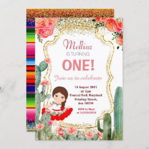 Invitation Fête mexicaine de la Fête des Cactus