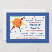 Invitation Fête mexicaine de Pinata (Devant)