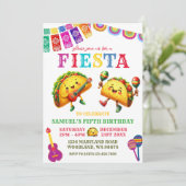 Invitation Fête mexicaine de Taco (Debout devant)
