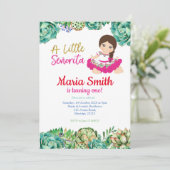 Invitation Fête mexicaine des cactus 1er anniversaire (Debout devant)