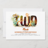 Invitation fête mexicaine du 2ème anniversaire (Devant)