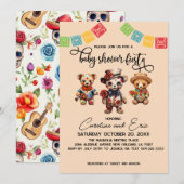 Invitation Fête mexicaine du Baby shower mort Fiesta (Devant / Derrière)
